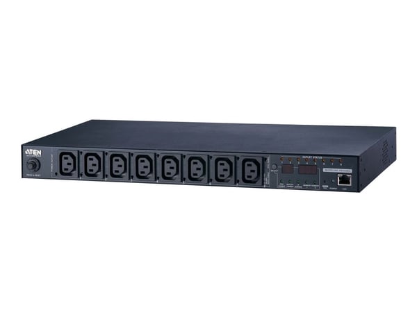 ATEN NRGence PE6108G eco PDU - Strømfordelerenhet (kan monteres i rack) - AC 100-240 V - 2400 watt - Ethernet 10/100 - inngang: IEC 60320 C14 - utg...