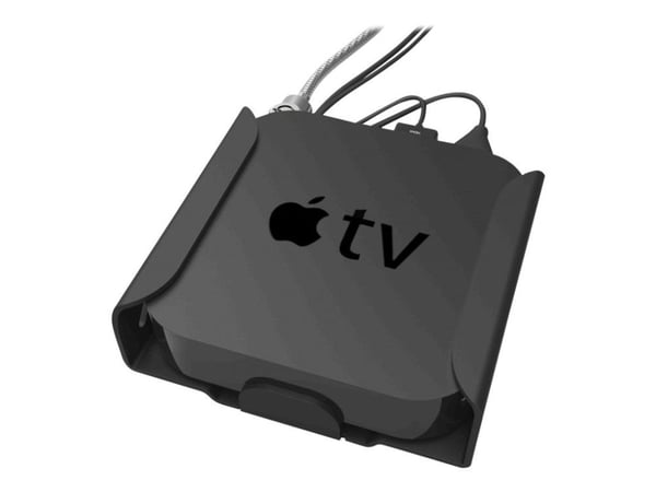 Compulocks Apple TV -turvakiinnike (4. sukupolvi, 4K 1.–2. sukupolvi) (2018–2021) - Asennussarja (turvakiinnike, lukittava pääkiinnike) – mediaboxi...