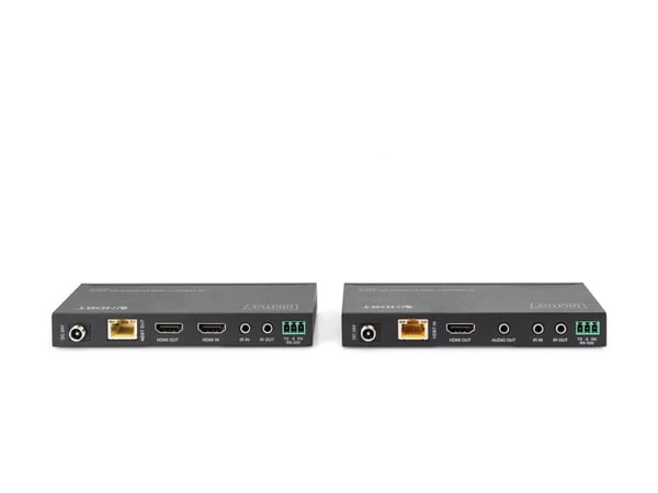 DIGITUS DS-55508 - Sender og mottaker - video/lyd/infrarød/seriell-utvider - HDMI, HDBaseT - over CAT 5e/6/7/8 - opp til 150 m