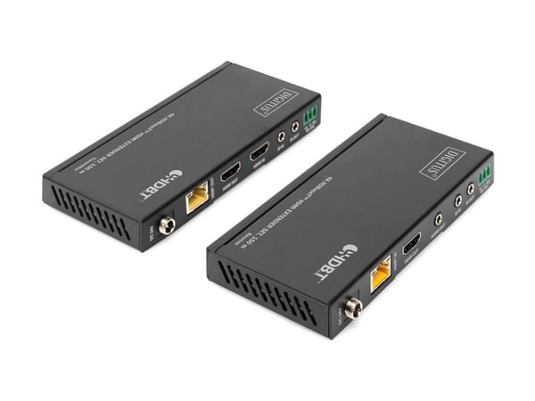 DIGITUS DS-55508 - Sender og mottaker - video/lyd/infrarød/seriell-utvider - HDMI, HDBaseT - over CAT 5e/6/7/8 - opp til 150 m