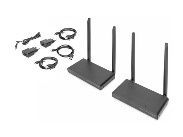 DIGITUS DS-55321 - Sender og mottaker - trådløs video/lyd-utvider - Wi-Fi 5 - opp til 200 m