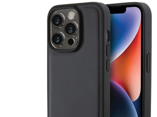 BMW BMHCP15L22PTDK iPhone 15 Pro 6.1" musta/musta nahkatiiviste kolmivärinen