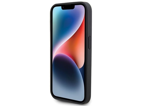 BMW BMHCP15L22PTDK iPhone 15 Pro 6.1" musta/musta nahkatiiviste kolmivärinen