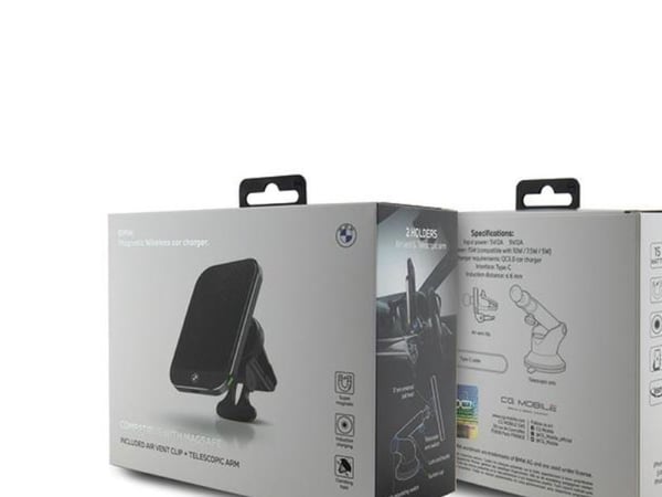 BMW MagSafe Signature Edition – magnetisk bilholder med trådløs lading 15 W (svart)