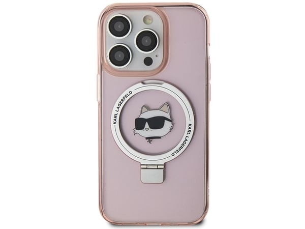 Karl Lagerfeld KLHMP15XHMRSCHP hårt skal till Apple iPhone 15 Pro Max 6.7" - rosa