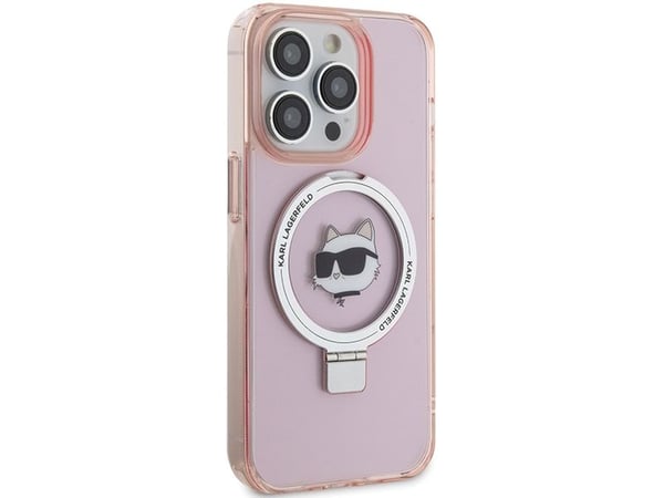 Karl Lagerfeld KLHMP15XHMRSCHP hårt skal till Apple iPhone 15 Pro Max 6.7" - rosa