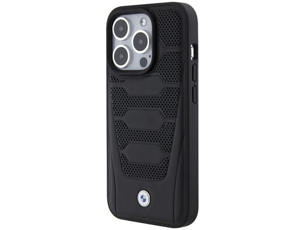 BMW BMHCP15X22RPSK iPhone 15 Pro Max 6.7" czarny/black Leather Seats Pattern