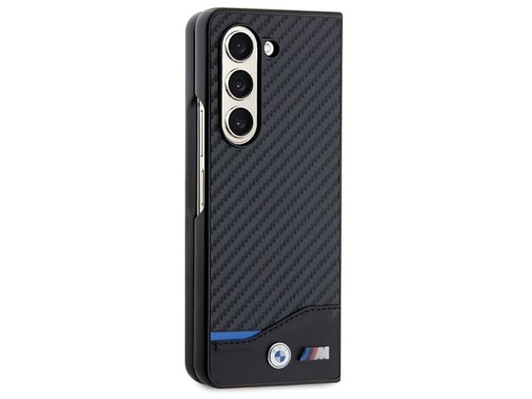 Samsung Galaxy Z Fold 5 - svart BMW läderfodral i karbon