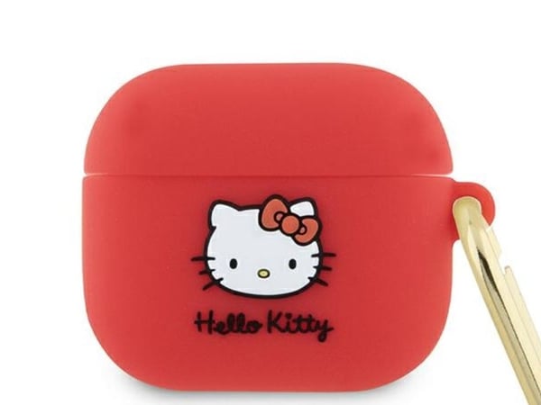 Hello Kitty HKA33DKHSF AirPods 3-skydd i silikon 3D Kitty Head fuchsia