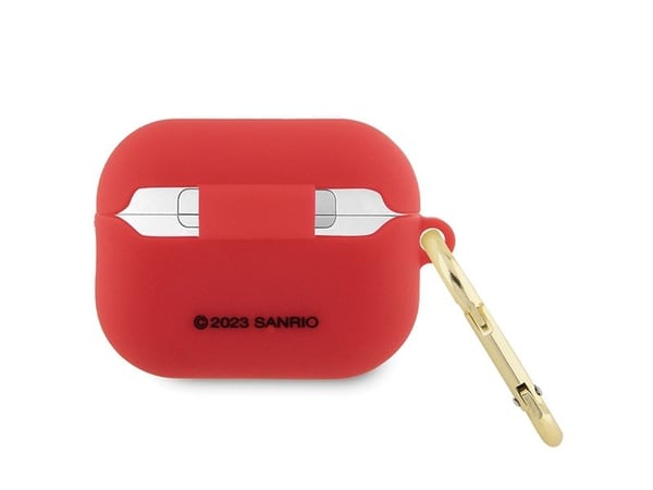Hello Kitty-skal till AirPods Pro 2 (2022/2023) silikon 3D kattungehuvud fuchsia