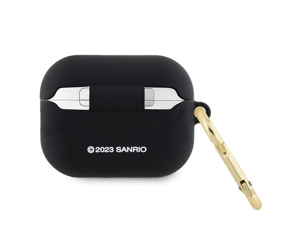 Hello Kitty HKAP23DKHSK AirPods Pro 2 (2022/2023) skydd svart/svart silikon 3D kattens huvud