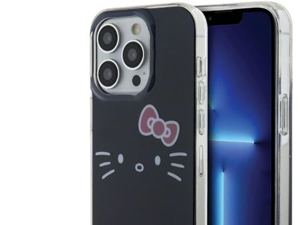 Hello Kitty HKHCP15LHKHLK iPhone 15 Pro 6.1" czarny/black hardcase IML Kitty Face