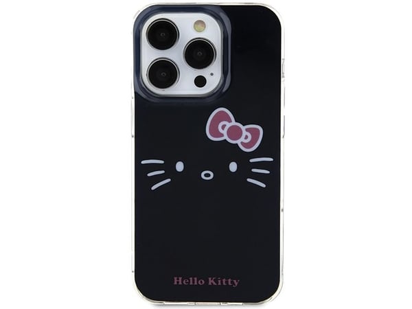 Hello Kitty HKHCP15LHKHLK iPhone 15 Pro 6.1" czarny/black hardcase IML Kitty Face