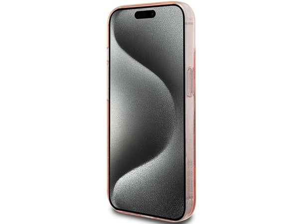 Sourcing Hello Kitty HKHMP15XHRSGEP iPhone 15 Pro Max 6.7" pink/pink hårt mobilskal med Ring Stand glitter och MagSafe