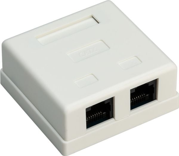 Goobay 4040849776335 RJ-45 valkoinen pistorasia (77633)