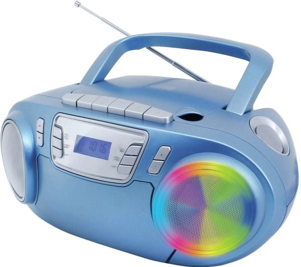 Soundmaster SCD5800BL, Analog, FM, PLL, Spelare, CD, CD-R, CD-RW, 3 W, Blå, Silver