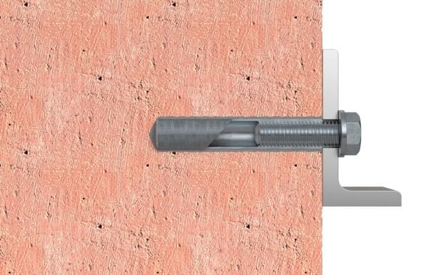 Fischer 43633, Gängad ankare, Autoklaverad lättbetong, Tegel, Murverk, Förzinkat stål, M10, 1,5 cm, 85 mm