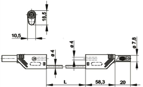 Hirschmann MLS WS 50/2,5, Gul, PVC, Polyamid, Nickel, 1000 V, 32 A, 0,008 O