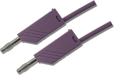 SKS Hirschmann MLN 50/2,5 VI Prøveledning [Lamelstik 4 mm - Lamelstik 4 mm] 0.50 m Violetti