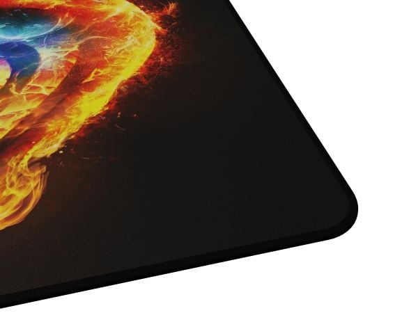 GENESIS Carbon 500 M Fire G2, Multifärg, Bild, Tyg, Gummi, Halksäkert underlag, Spelmusmatta