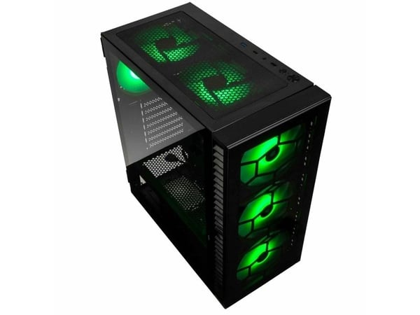 Kolink OBSERVATORY HF GB, Midi Tower, PC, musta, ATX, mikro ATX, Mini-ITX, Terästä, Karkaistu lasi, Pelaaminen
