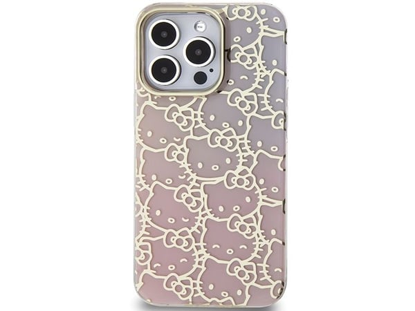 Hello Kitty HKHCP15LHCHPEP iPhone 15 Pro 6.1" kovakotelo IML Gradient Electrop (vaaleanpunainen/vaaleanpunainen)