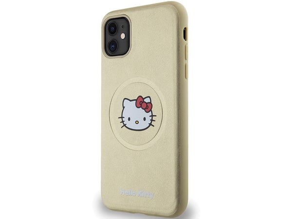 Apple iPhone 11 Hello Kitty-skal och hållare MagSafe (HKHMN61PGHCKD) guldton
