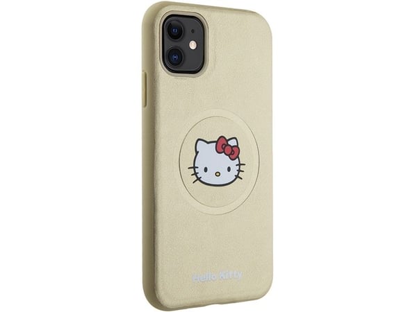Apple iPhone 11 Hello Kitty-skal och hållare MagSafe (HKHMN61PGHCKD) guldton