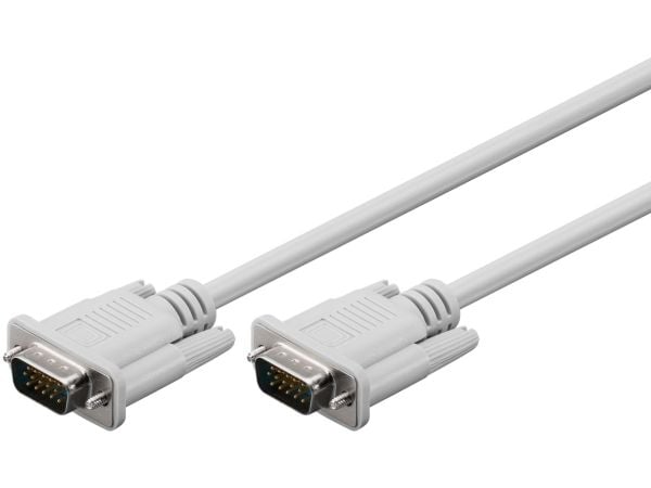 goobay - Videokabel - VGA - HD-15 (VGA) hane till HD-15 (VGA) hane - 5 m - grå
