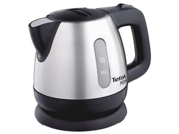 Tefal BI8125, 0,8 l, 2200 W, Svart, Rostfritt stål, Vattennivå indikator, Sladdlös