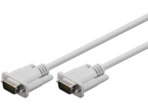 goobay - Videokabel - VGA - HD-15 (VGA) hane till HD-15 (VGA) hane - 5 m - grå