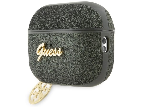 Guess-fodral GUAP2GLGSHA till Apple AirPods Pro 2 skal grön/kaki Glitter Flake 4G Charm