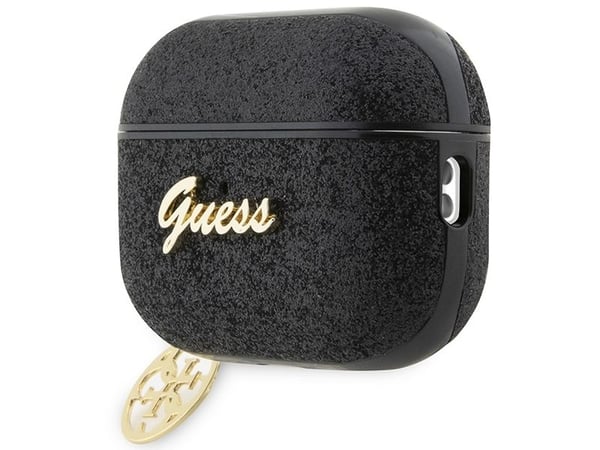 Apple AirPods Pro 2 Guess Glitter Flake 4G Charm (GUAP2GLGSHK) hörlursfodral svart
