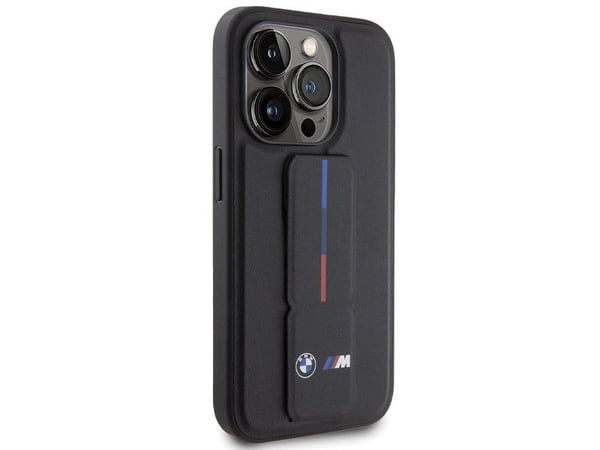 Deklas BMW BMHCP15X22GSLK hårt skal Grip Hot Stamp för iPhone 15 Pro Max 6,7" svart