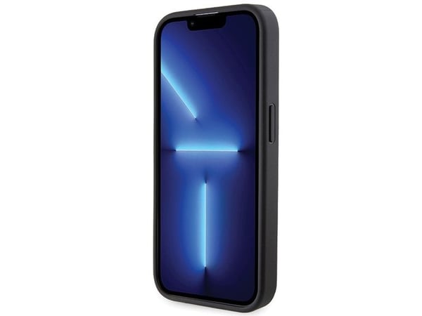 Deklas BMW BMHCP15X22GSLK hårt skal Grip Hot Stamp för iPhone 15 Pro Max 6,7" svart