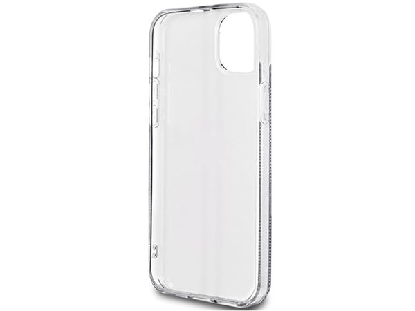 Guess etui Gold Stripe til iPhone 15 Plus / 14 Plus - svart
