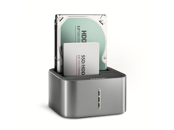 AXAGON ADSA-DC USB3.2 Gen1 - 2x SATA 6G CLONE DUAL HDD Dock Station ASMedia