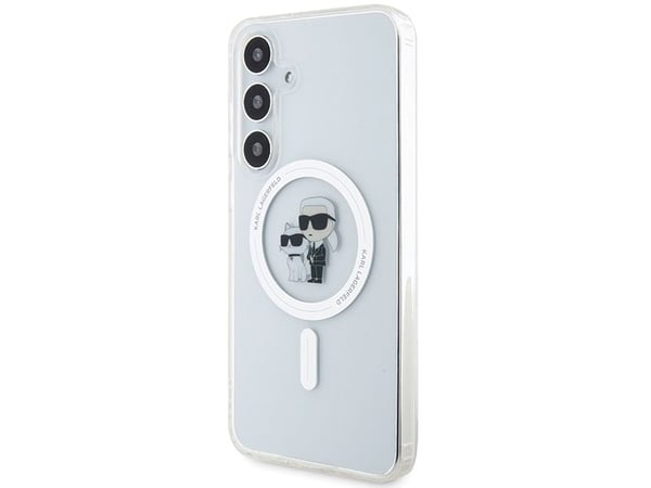 Original frontpanelveske Karl Lagerfeld KLHMS24SHGKCNOT for SASMSUNG S24 (MAGSAFE IML KC) Klar