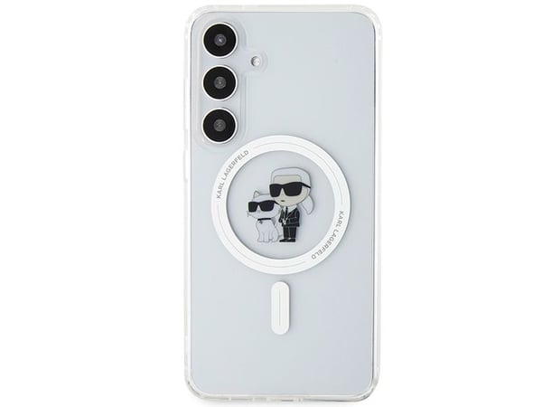 Original frontpanelveske Karl Lagerfeld KLHMS24SHGKCNOT for SASMSUNG S24 (MAGSAFE IML KC) Klar
