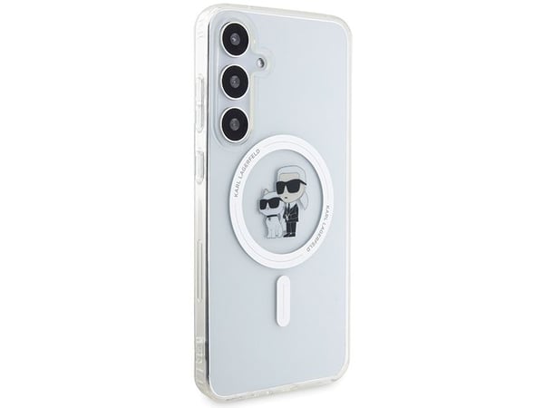 Original frontpanelveske Karl Lagerfeld KLHMS24SHGKCNOT for SASMSUNG S24 (MAGSAFE IML KC) Klar