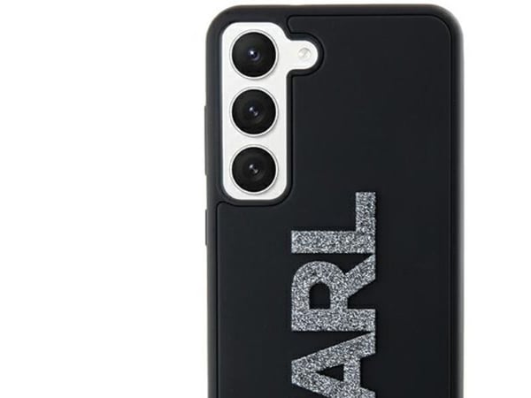 Karl Lagerfeld KLHCS23S3DMBKCK S23 S911 hardt etui svart 3D gummiglitter-logo