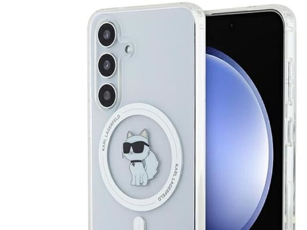 Karl Lagerfeld KLHMS24SHFCCNOT S24 S921 läpinäkyvä kovakotelo IML Choupette MagSafe