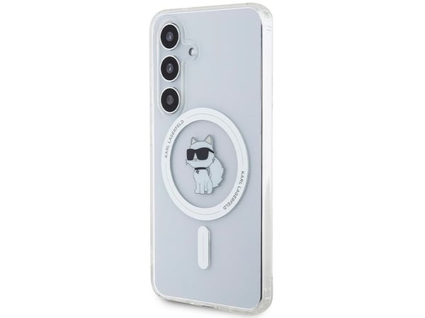 Karl Lagerfeld KLHMS24SHFCCNOT S24 S921 läpinäkyvä kovakotelo IML Choupette MagSafe
