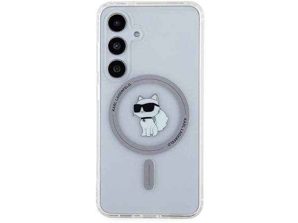 Karl Lagerfeld KLHMS24SHFCCNOT S24 S921 läpinäkyvä kovakotelo IML Choupette MagSafe