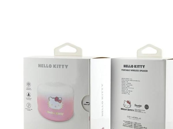 Högtalare Sourcing Hello Kitty Bluetooth 5.0 HKWSBT6GKEP rosa/rosa eloxerad gradient