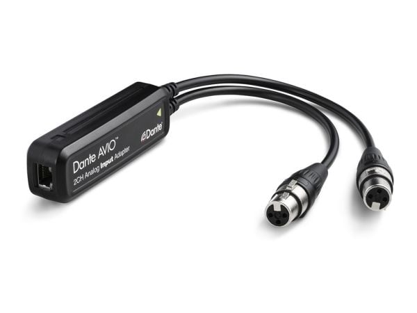 Audinate Dante AVIO 2Ch Analog Input Adapter - Dante lydinngangsendepunkt