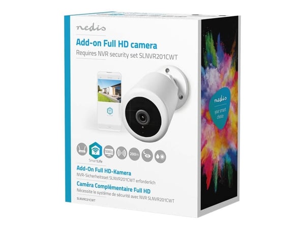 Nedis SmartLife - Nettverksovervåkingskamera - kule - utendørs - farge (Dag og natt) - 4 MP - 2560 x 1440 - 1440p - lyd - trådløs - Wi-Fi - DC 5 V Nedis SmartLife - Nettverksovervåkingskamera - kule - utendørs - farge (Dag og natt) - 4 MP - 2560 x 1440 - 1440p - lyd - trådløs - Wi-Fi - DC 5 V