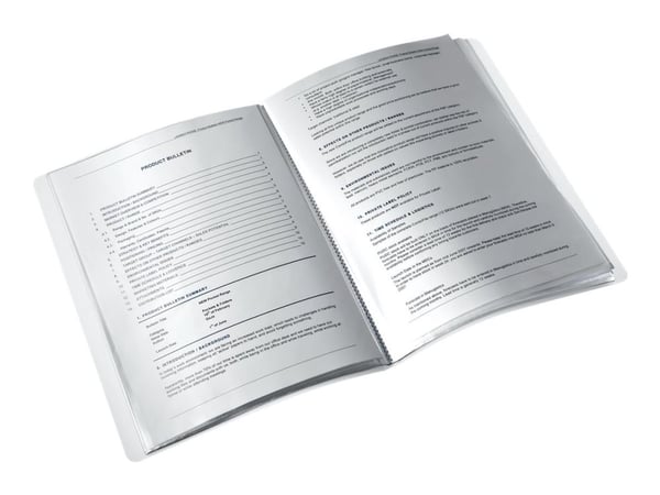LEITZ displaybok WOW, A4, PP, med 20 lommer, gul metallisk laminert overflate, overflatestruktur med 3D-preging, - 1 stk (4631-00-16)