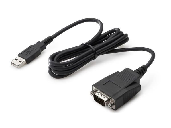 HP - Seriell adapter - USB - RS-232 x 1 - svart - for HP 34, Z1 G9; Elite 600 G9, 800 G9, t655; Pro 260 G9, 400 G9, t550; ProOne 440 G9