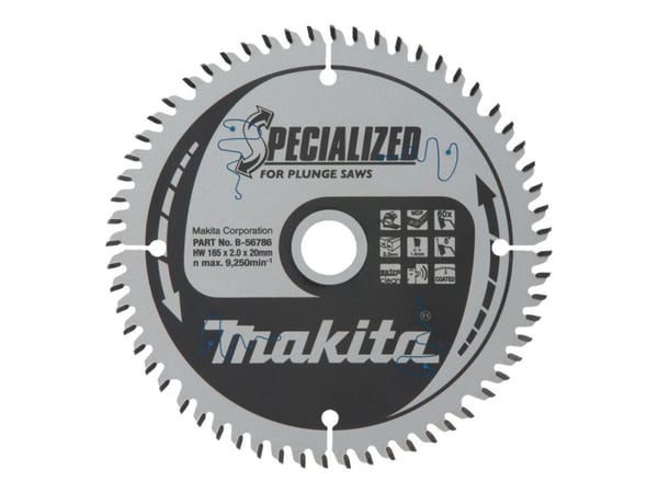 Makita Specialized - Plunge saw blade - för MDF-skiva - 165 mm - 60 tänder